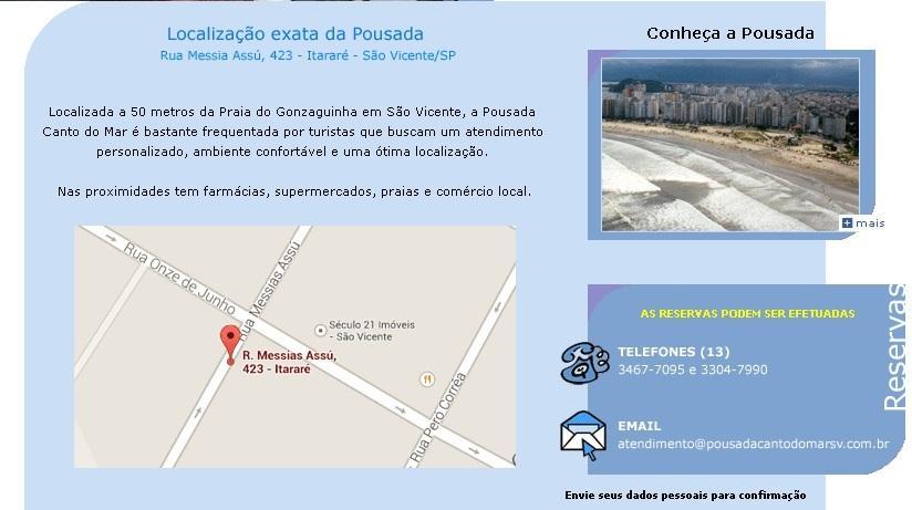 Pousada Canto Do Mar Sao Vicente  Exterior photo